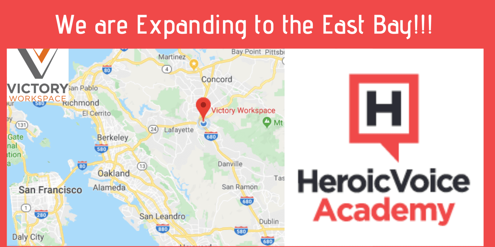 We are expanding to the East Bay