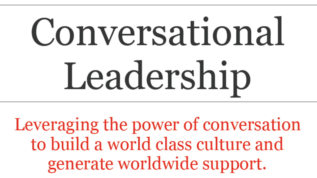 What is Conversational Leadership